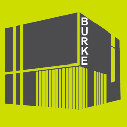 graphic of the exterior of the new burke