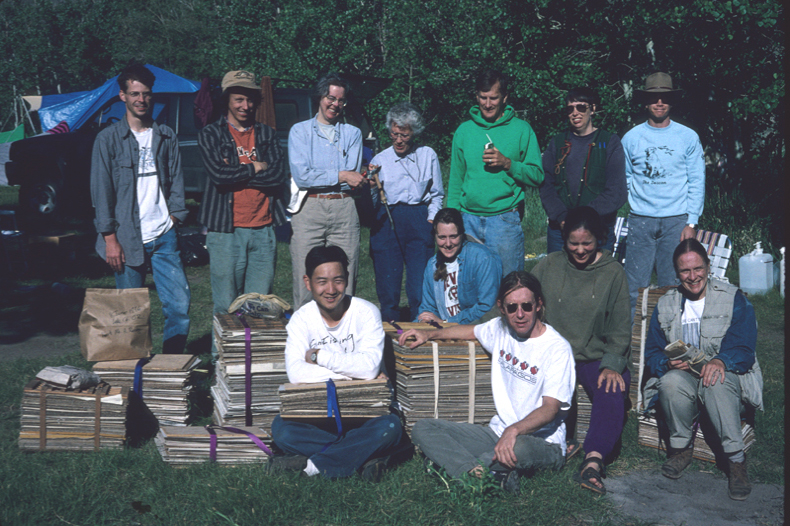 a group photo from the first foray in 1996