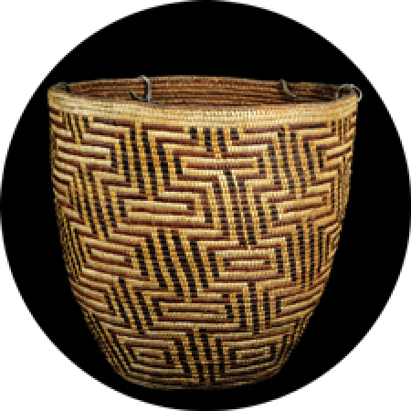 close up of a cowlitz basket