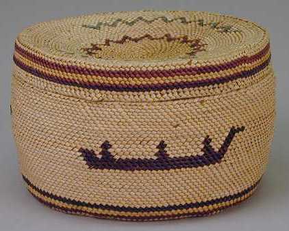 Example of Makah basketry