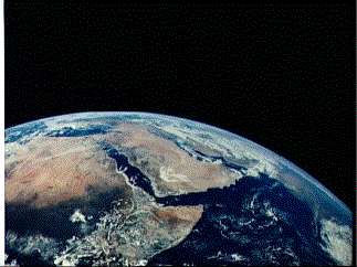 Space photograph of NE African rift