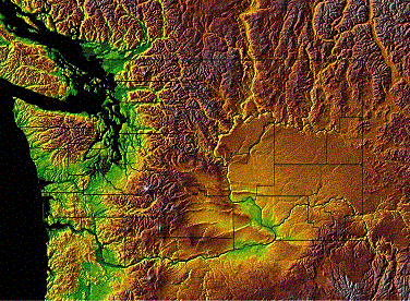 Index map showing physiographic regions of Washington