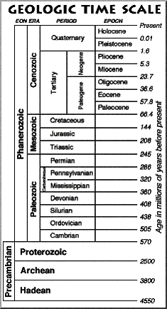 Blank Geologic Time Scale Chart