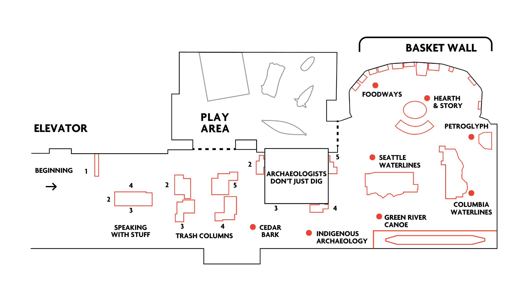 Our Material World map