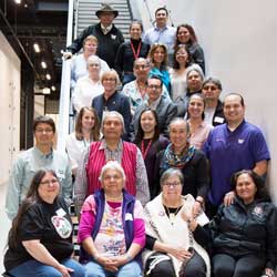 group photo of the Burke Native American Advisory Board