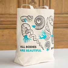 ammonite tote bag