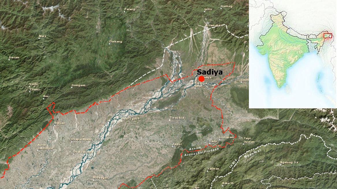 map of sadiya