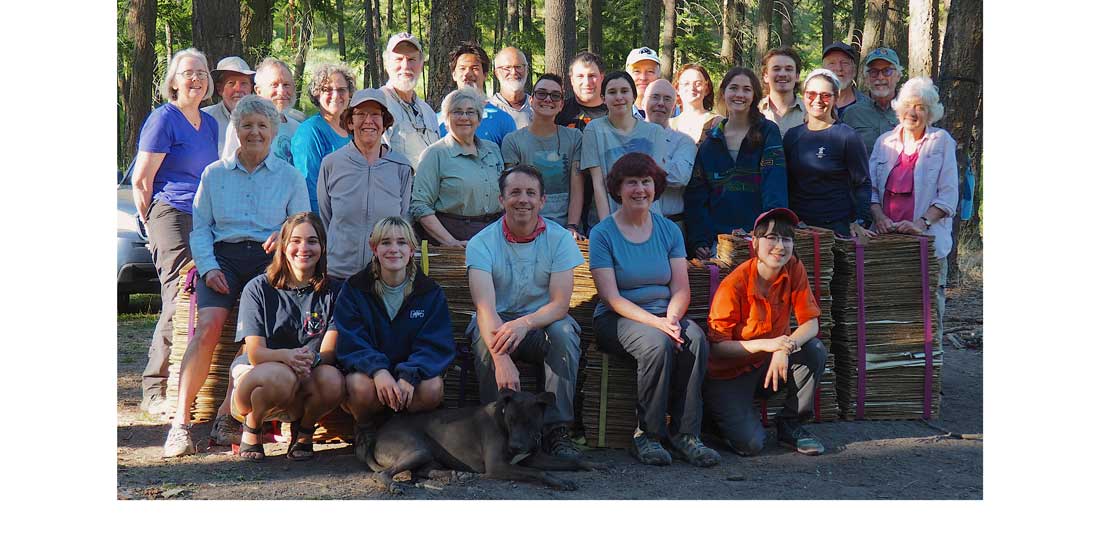 Burke Herbarium staff and volunteers at the annual collecting foray in 2024, Umatilla National Forest, Oregon.