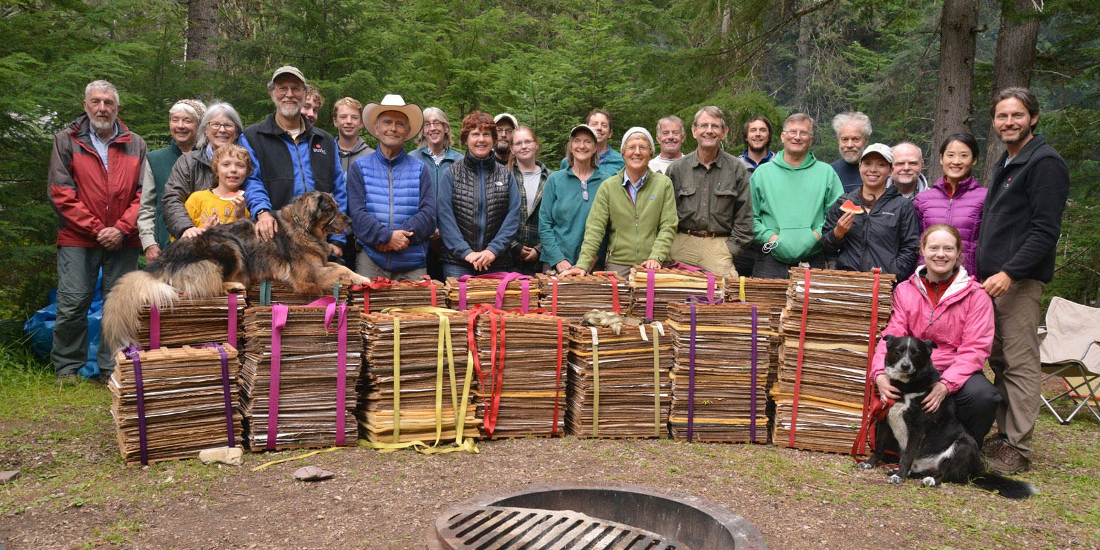 a group photo of everyone who participated in the 20 year foray