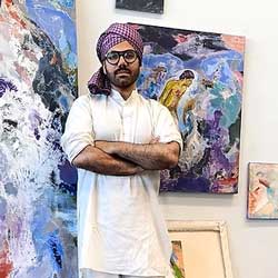 portrait of kuldeep singh in his studio