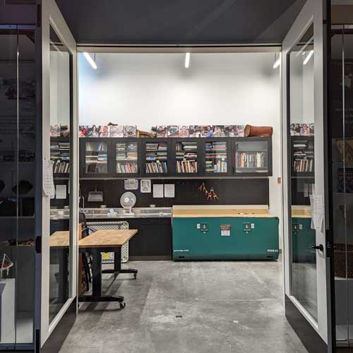 Julie Kim in the Artist Studio
