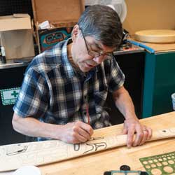 david boxley in the artist studio