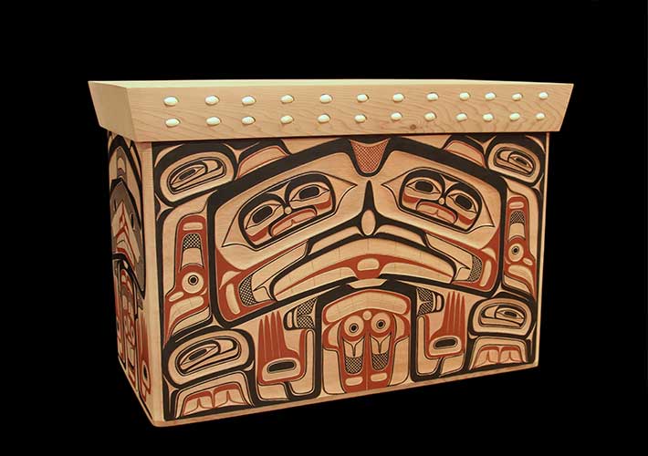 bentwood chest bear design by david boxley