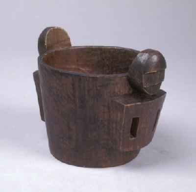 museum catalog photograph of a carved bowl