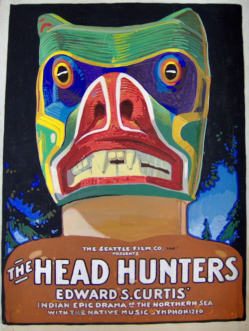 The hand-painted mock-up of a promotional poster 