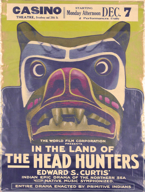 The official 1914 poster exhibiting the film’s iconic carved grizzly bear