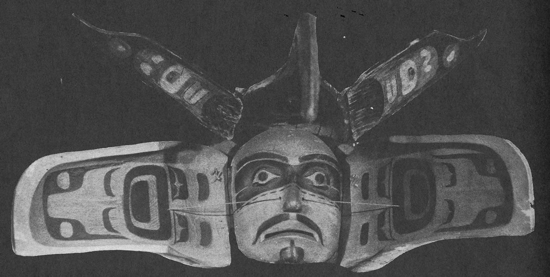 The mask that likely inspired the Seahawks logo, in its open position