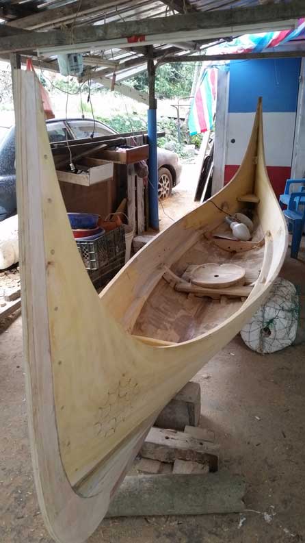 a wooden body of a tatala