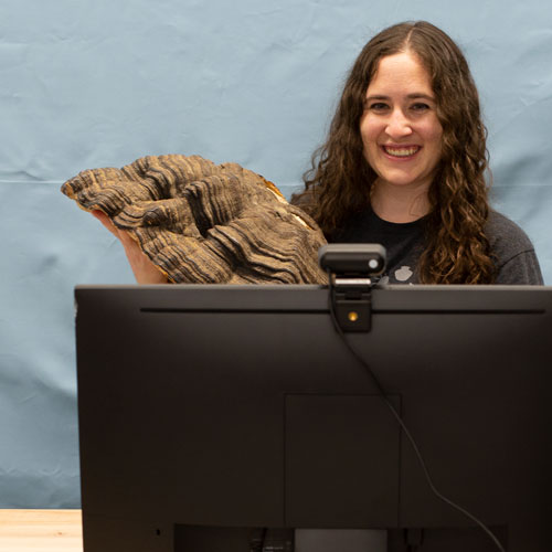 a burke educator teaches a burke live program to a class on the computer