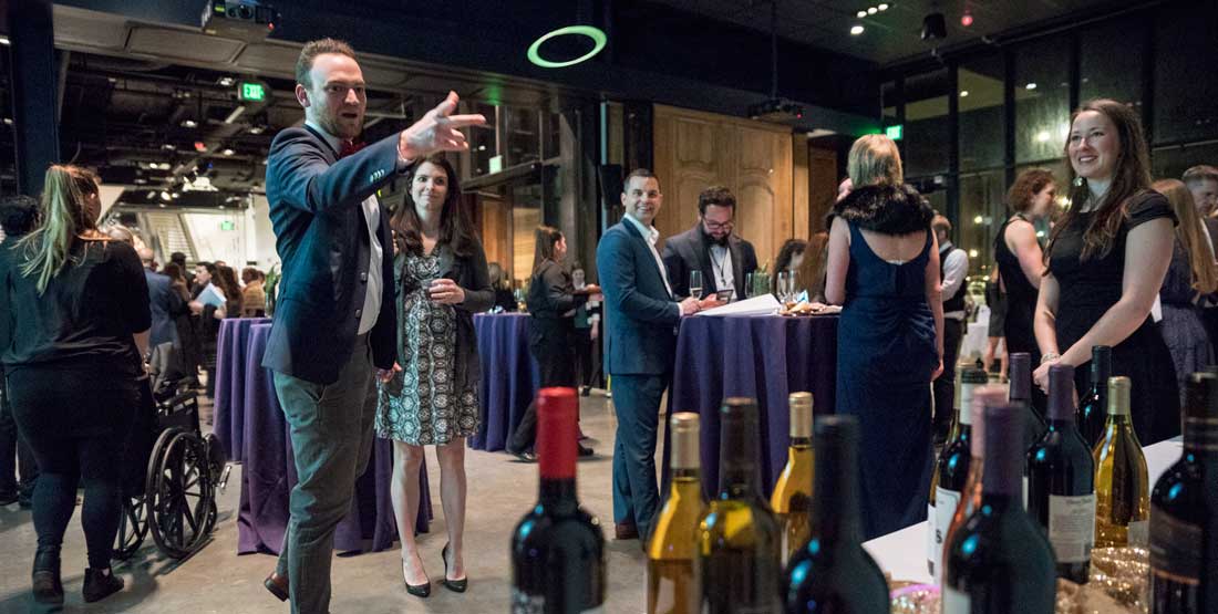 guests play a game of ring toss