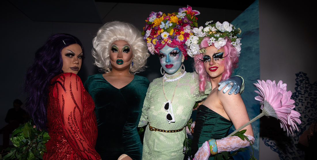 drag artists at an after-hours event