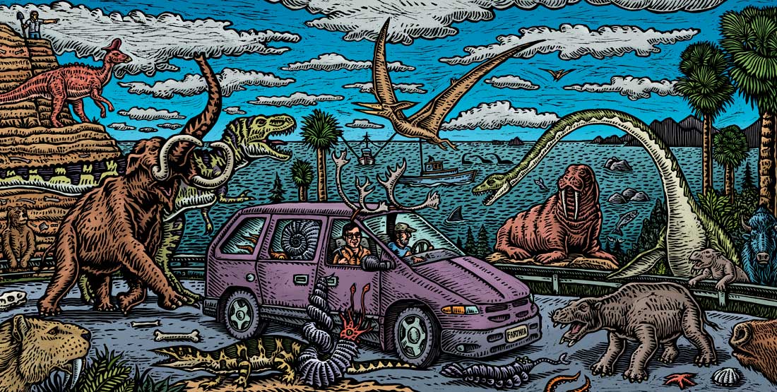 Cruisin' the Eternal Coastline, 2016, Ray Troll