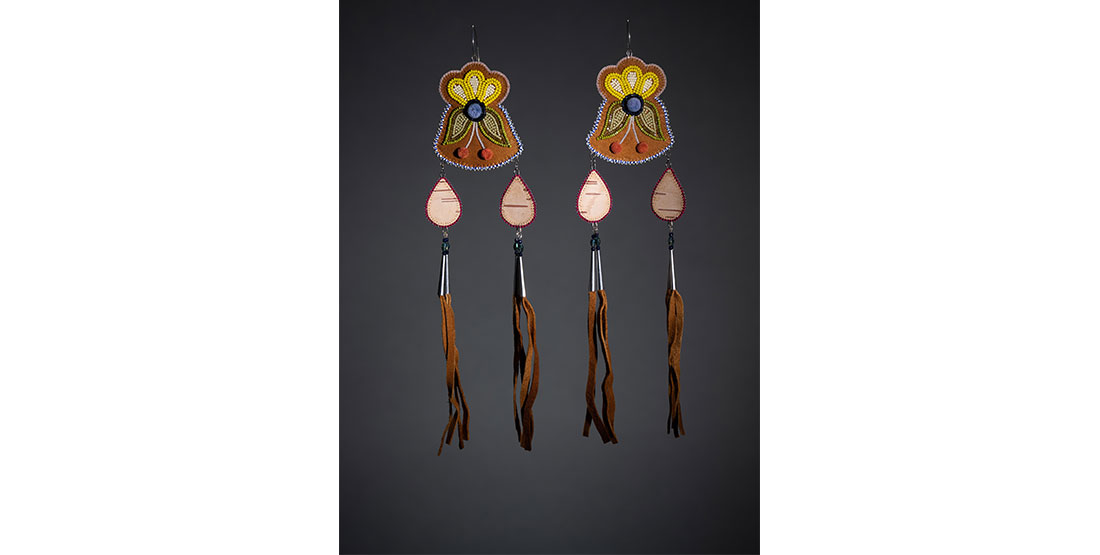Meagon Anishinabie (Oji-Cree Treaty 5)  Earrings, 2022  