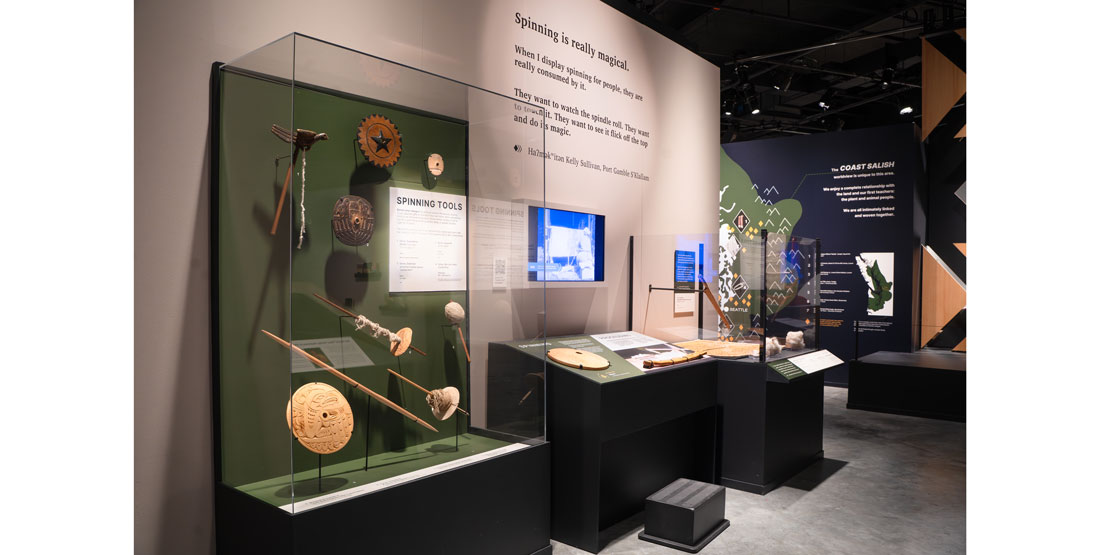 spinning section in woven in wool