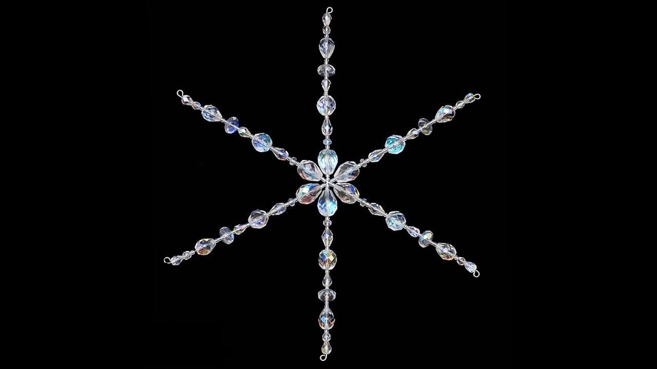 A beaded snowflake