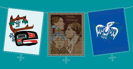Gift Memberships three different graphics by three Native artists in a row.
