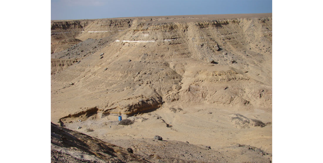 Photo of the 'El Morro' fossil locality. 