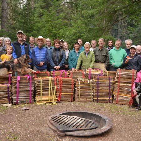 a group photo of everyone who participated in the 20 year foray