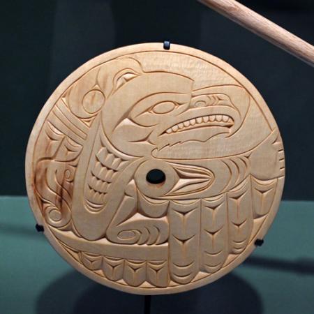 carving by Wenanua Al Charles, Jr. (Lower Elwha Klallam)