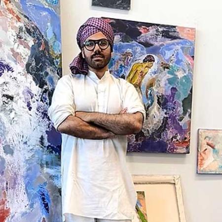 kuldeep singh in his studio
