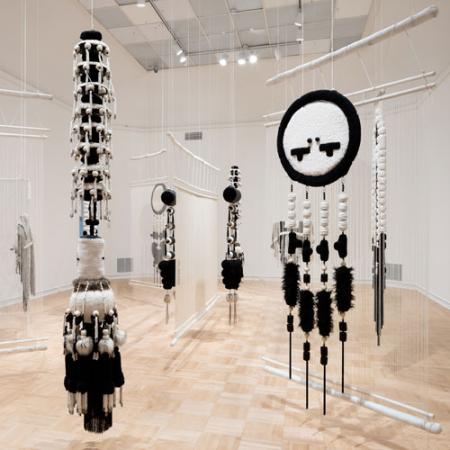 Eric-Paul Riege: ojo|-|ólǫ́ [Installation view, Henry Art Gallery, University of Washington, Seattle. 2026].