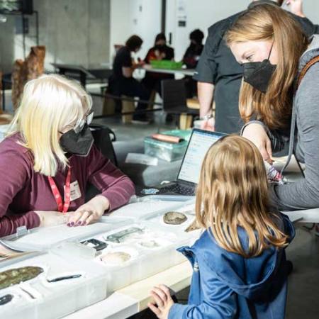 visitors at archaeology day in 2022