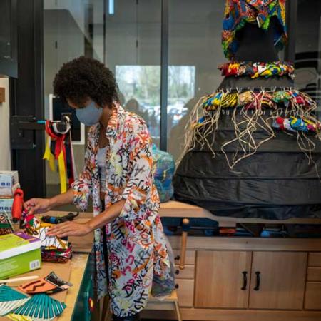 natasha marin in the artist studio
