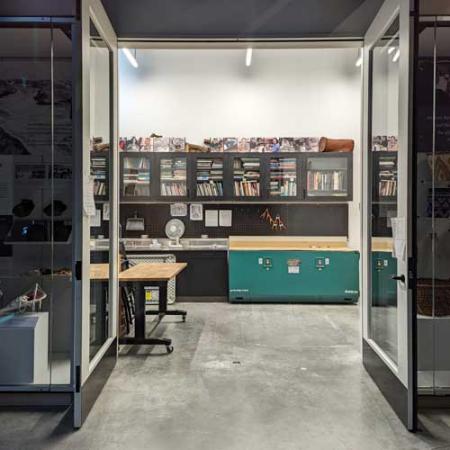 artist studio at the burke