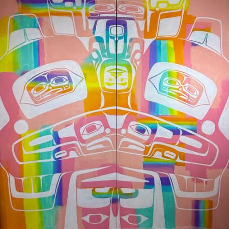 Alison Bremner, Untitled, 8' x 8' acrylic on plywood, 2026. Image courtesy of the artist.