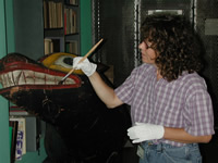 Photo: Collections Manager Becky Andrews