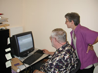 Photo: Burke Director George MacDonald and Editor Susan Libonati