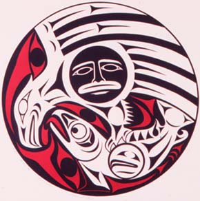 Salish Images, 
Susan A. Point, 1988