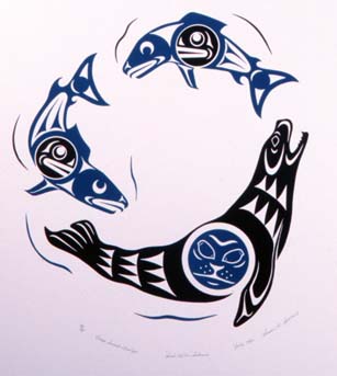 Seal After Salmon, 
Susan A. Point, 1982