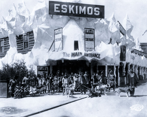 Eskimos with dogsleds